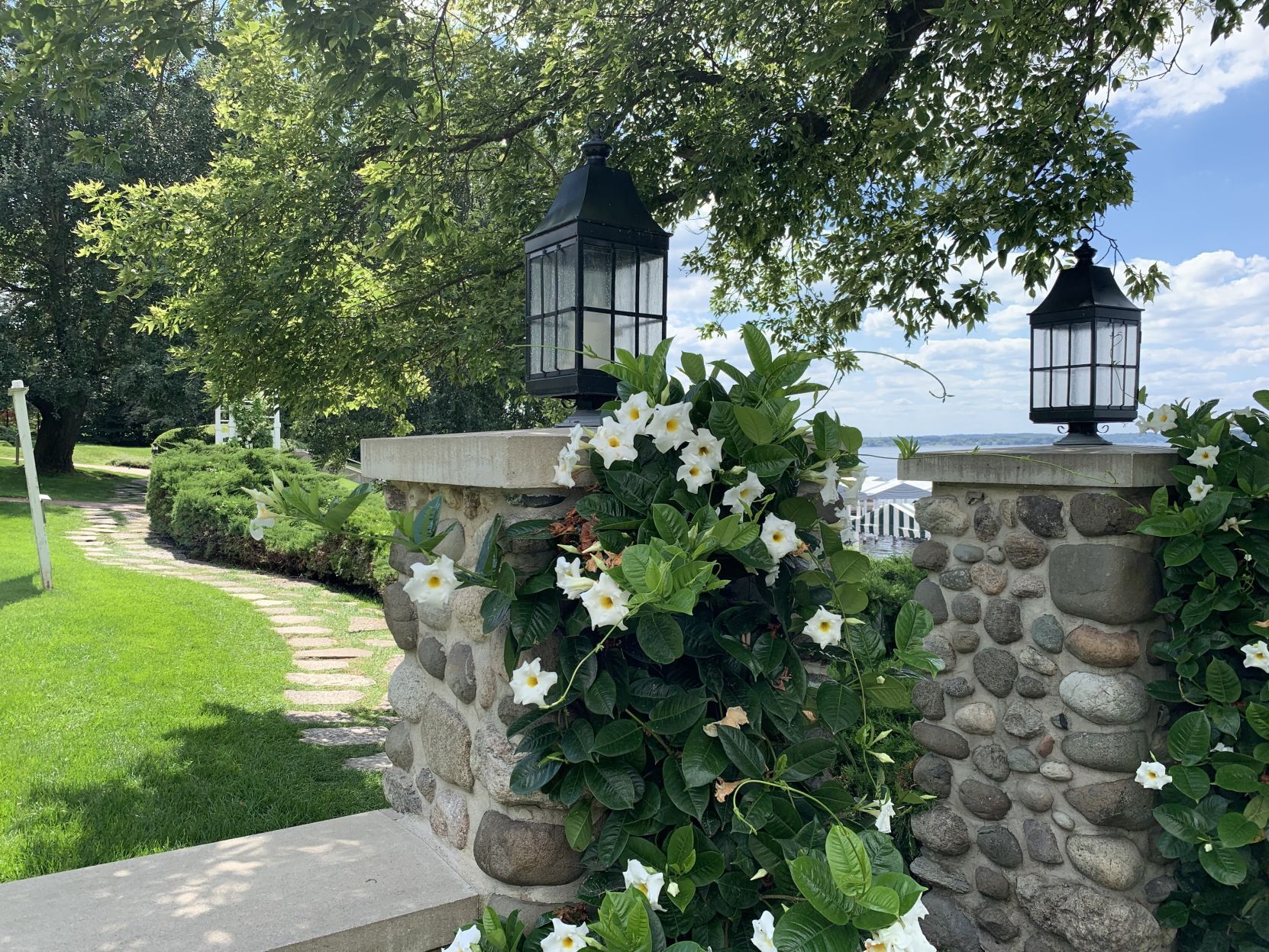Entering the path
